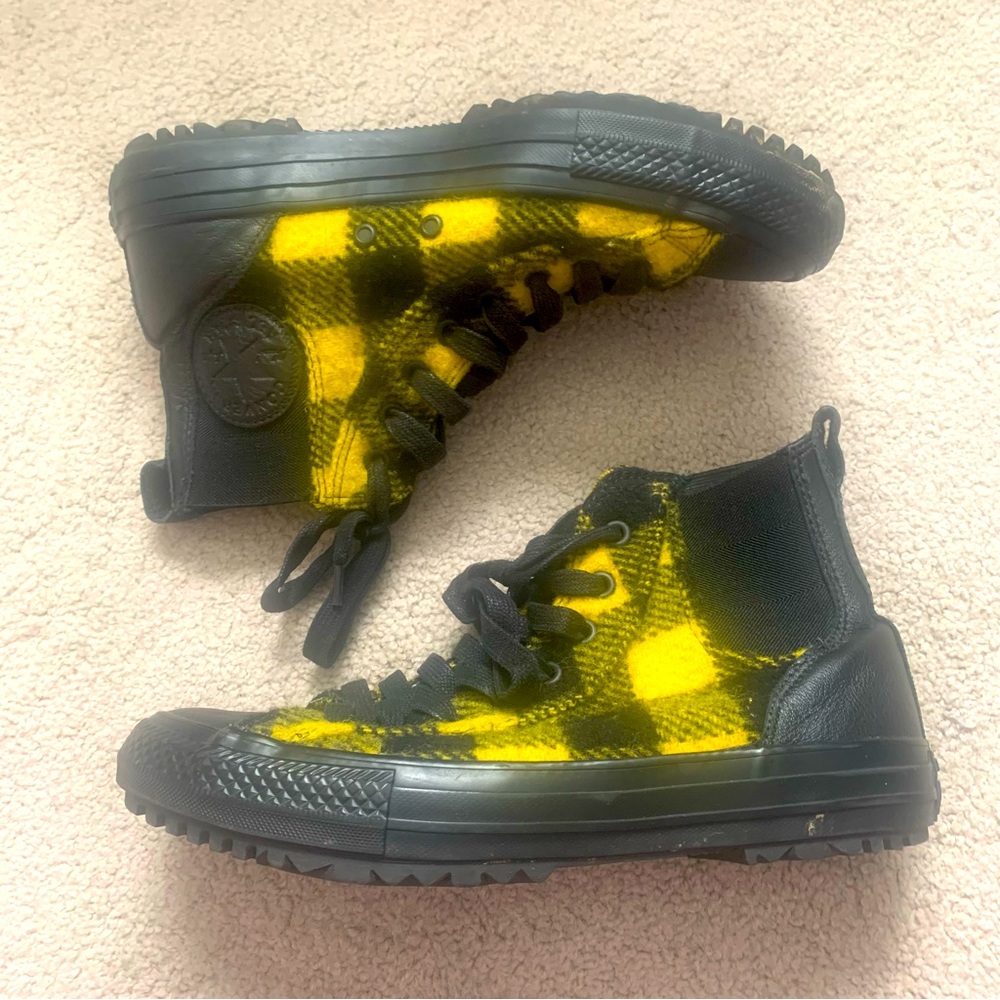 Converse Woolrich Wool Plaid High Top Sneakers